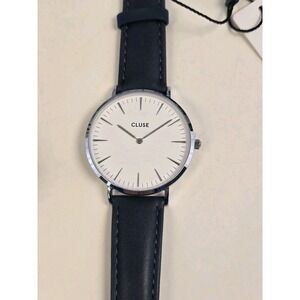 Cluse Women's La Boheme White Dial Teal Genuine Leather Watch CL18216 NWT